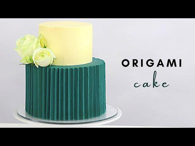 ORIGAMI CAKE TECHNIQUE WITH GANACHE │ NEW CAKE TRENDS │ CAKES BY MK