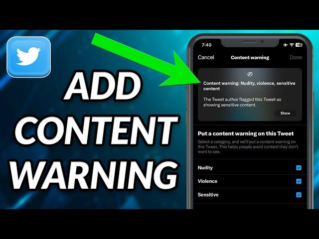 How To Add Content Warning On Twitter