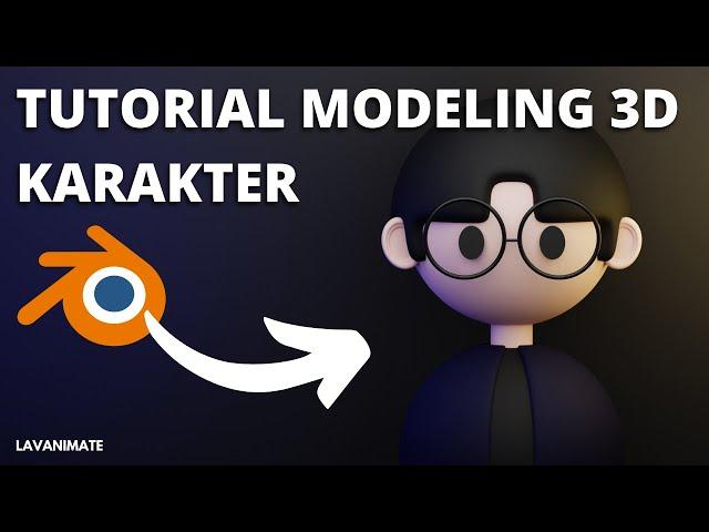 TUTORIAL MODLEING 3D KARAKTER SEDERHANA DI BLENDER | TUTORIAL PEMULA BLENDER 3D