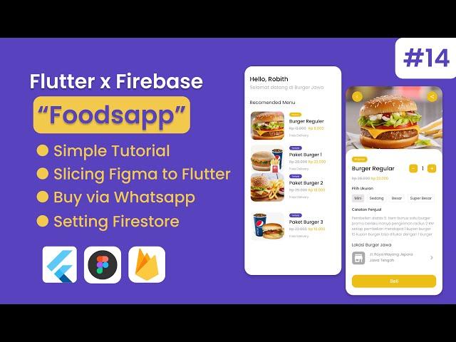 Flutter Firebase - Foodsapp | 14. Testing Project di Smartphone