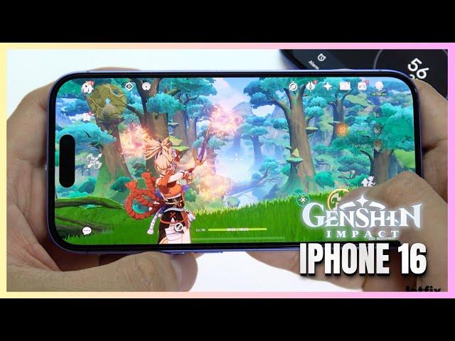 iPhone 16 Genshin Impact Gaming test | Apple A18