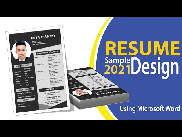 Applicant Resume sample 2021