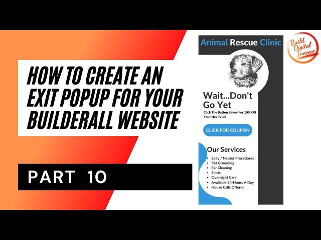 Part 10 | Create An Exit Popup For Your Builderall Website Using Canva