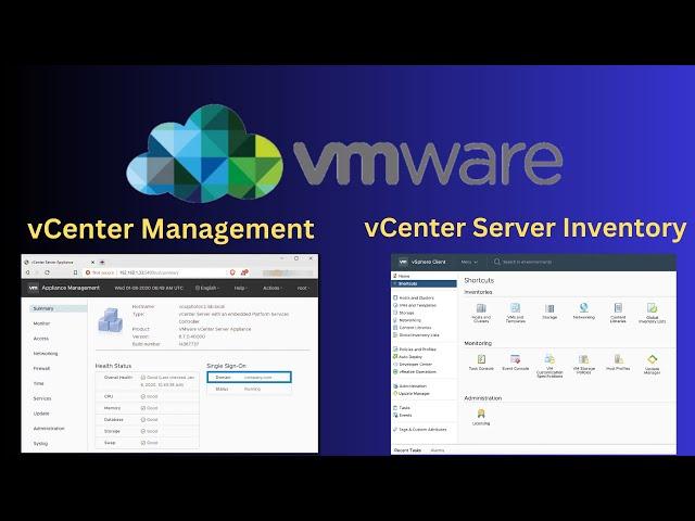 VMware vSphere vCenter Management and vCenter Server Inventory dashboard step by step guide !