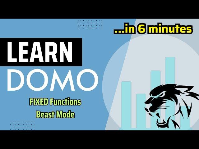 Domo Beast Mode - FIXED Functions (in 6 minutes!)