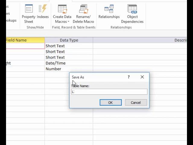 Create Multiple Tables and Reports in MS Access