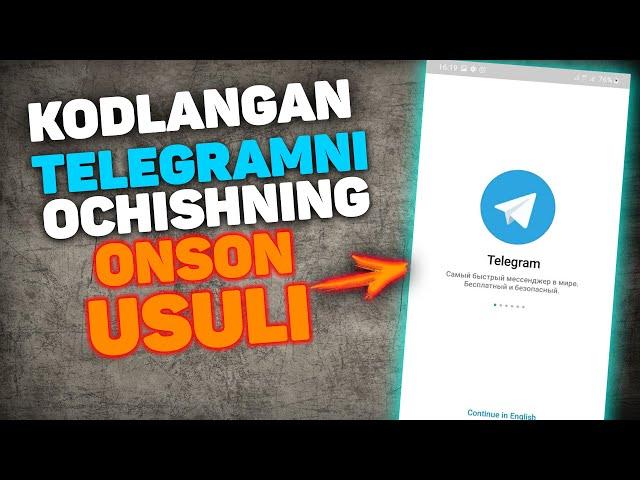 Telegram sirlari | Kodlangan Telegramni Ochish | Telegram ochish @uzgametactic