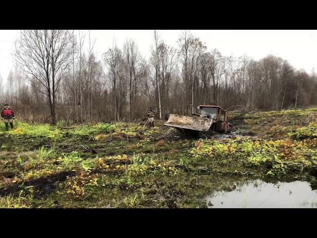 Дт 75 и волгарь засели в болоте Кировская область