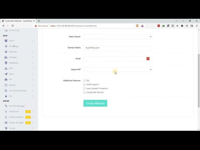 How to Add a Domain on CyberPanel