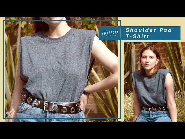 DIY Shoulder Pad T - Shirt #tutorial | Carolina Llano