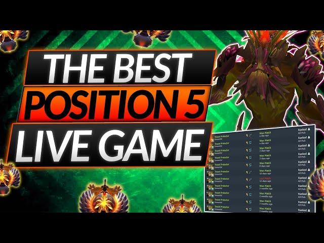 Best Pos. 5 in 7.37c - How to Stomp in 10 Minutes - Dota 2 Treant Protector 12K MMR Live Analysis