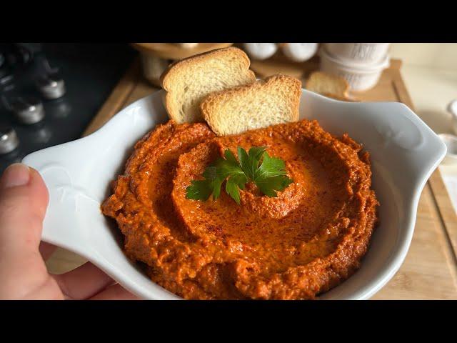 3 dakika içinde yapılabilecek en lezzetli meze  Muhammara