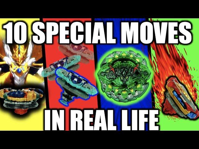 Learning 10 MORE Beyblade Turbo Special moves IN REAL LIFE!!