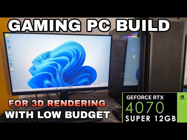 Gaming PC Build for 3D Rendering | i7 14700k , RTX 4070 SUPER 12 GB | Under 1.5 Lakh