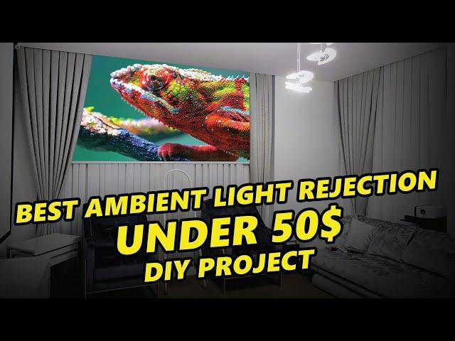 Best Ambient Light Rejection Projector Screen Under 50$