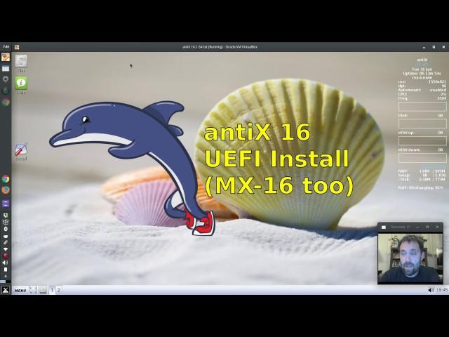 antiX 16 - UEFI install (with partitioning)