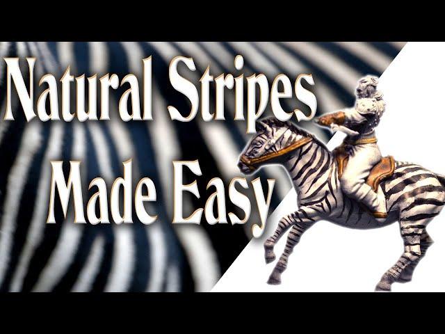 How to paint Natural Stripes on minis