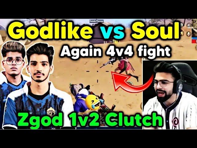 Godlike vs Soul again 4v4 fight in scrims  Zgod vs Omega ️