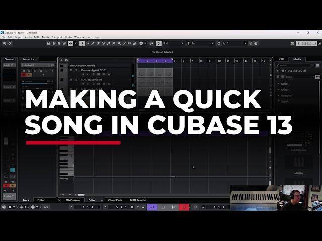 Cubase 13 - Getting Inspired With Making a Quick Song