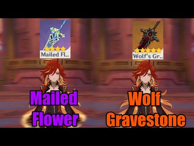 Mavuika R1 Wolf's Gravestone Vs R5 Mailed Fower || Genshin Impact