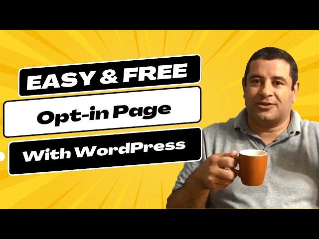 How to Create an Opt-in Page With WordPress For Free in 2023 - Kadence Blocks Tutorial