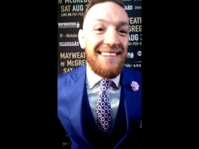 Conor McGregor !!! At the presser I am boxing baby !!! 