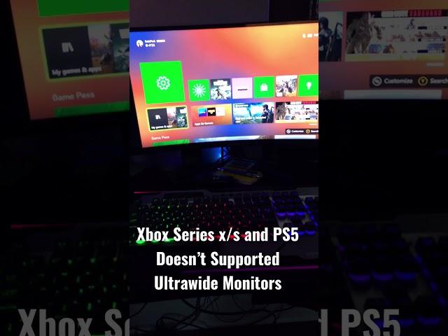 Xbox Series x/s and PS5 Doesn’t Supported Ultrawide Monitor’s (2021) #ps5 #xboxseries  #aspectratio