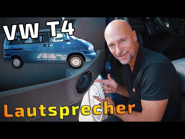 VW T4 Lautsprecher einbauen und Türdämmung | Gladen M 165 Slim | ARS24