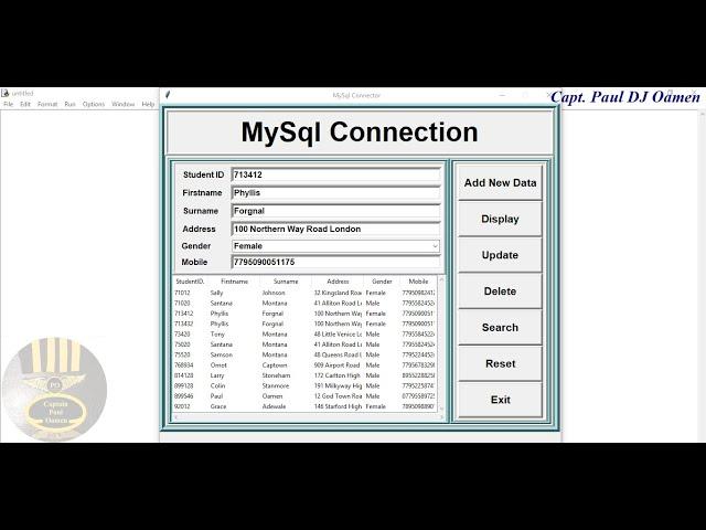 How to Connect to MySQL Database, Insert, Update, Delete and Search in Python - Full Tutorial