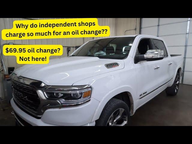 Speed lube pricing vs Independent shop pricing for an oil change. Why the big difference?!