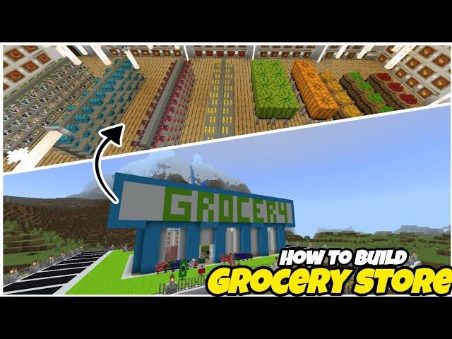 HOW TO BUILD SUPERMARKET STORE IN MINECRAFT / MINECRAFT / SHINZZ