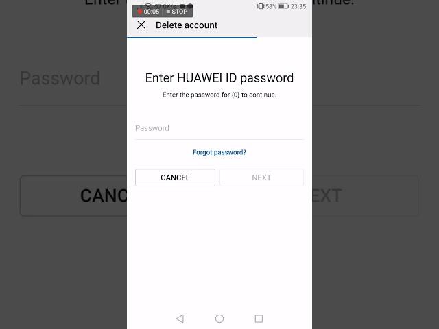 How to delete Huawei Id