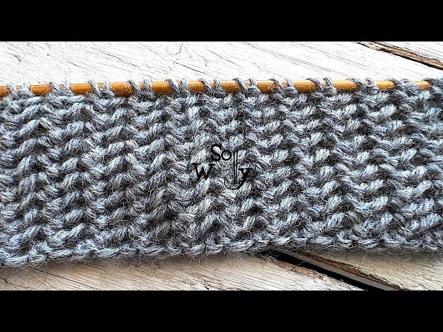 How to knit the Turkish stitch: Super easy lace in one row! (identical on both sides) - So Woolly