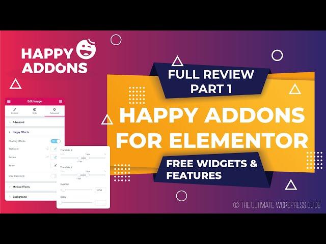 Happy Addons for Elementor - Free Widgets and Features