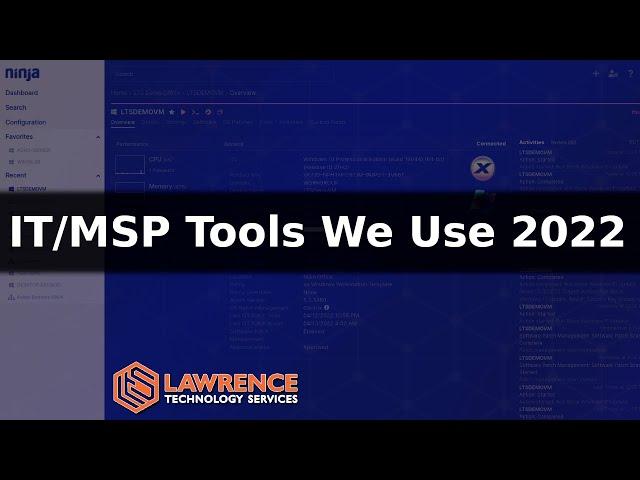 NinjaOne RMM, Huntress, SentinelOne and other IT/MSP Business Tools We Use in April 2022