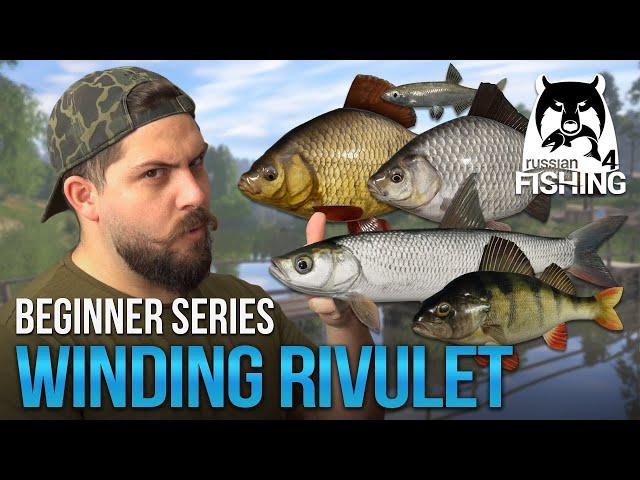 [Lvl 1-14] WINDING RIVULET! My Starting Equipment & Recommendations! (Ep. 1) l Russian Fishing 4