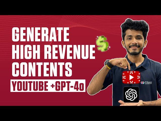 Earn $10,000/Month: Automate Social Media Content with YouTube AI Captions and GPT-4o