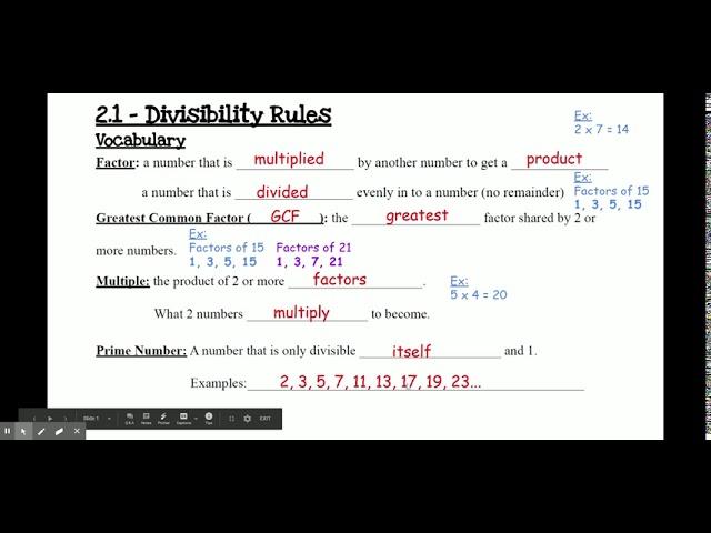 [LRMath] Divisibility Rules (VL-211)