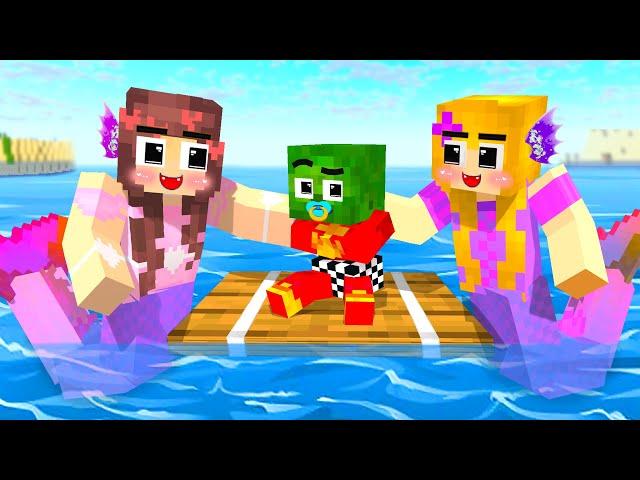 Zombie mermaid Love story | Minecraft Animation