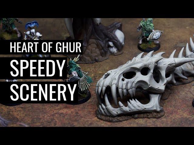 How to Paint HEART OF GHUR SCENERY | WARHAMMER: WARCRY |