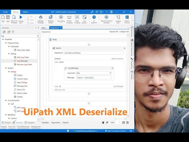 UiPath XML Deserialize | Method 2 | API | RPA | UiPath Developer scenarios