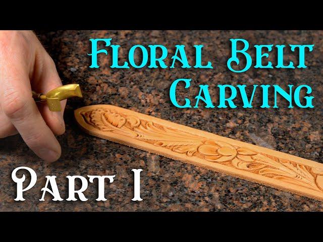 Floral Belt Carving from our Stencil Set