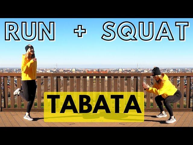 TABATA RUN & SQUAT25 MIN KISS CARDIO WORKOUT for CALORIE BURN & WEIGHT LOSSEXPLOSIVE SESSION