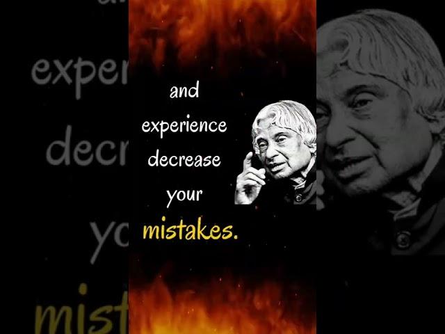 Apj Abdul Kalam | If you learn from mistakes | Motivation 2023 #abdulkalam #shorts