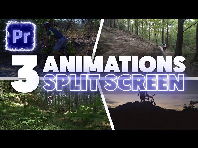 3 ANIMATIONS SPLIT SCREEN sur PREMIERE PRO