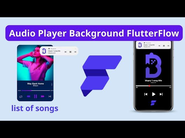 Audio Player Background FlutterFlow