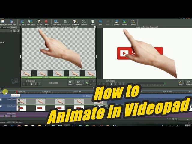 Animating in VideoPad | How to Animate Objects in Videopad Video Editor | Tutorial