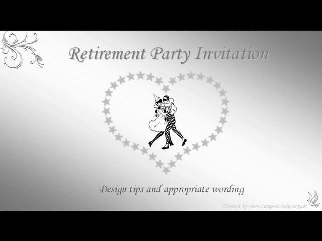 Retirement Party Invitation Wording