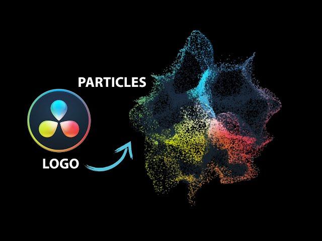 LOGO Animation - Turn your Logo into Particles - Davinci Resolve Fusion Tutorial