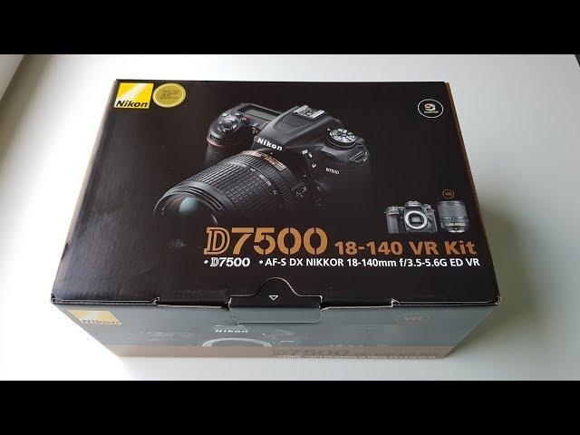 Nikon D7500 Unboxing & what's inside the box in 4K